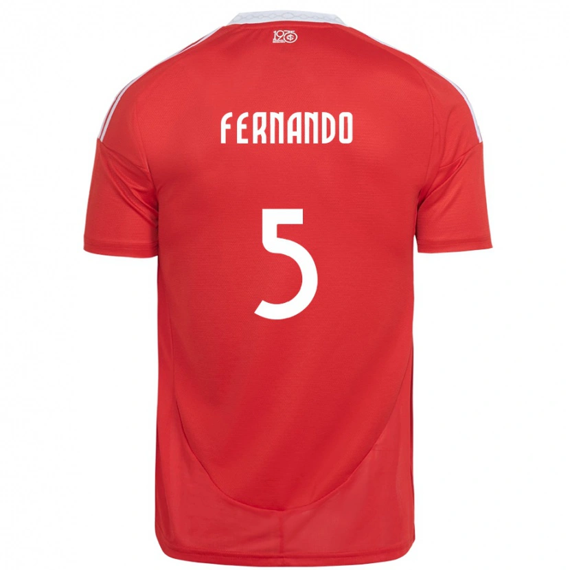 Danxen Damen Fernando #5 Weiß Rot Heimtrikot Trikot 2025/26 T-Shirt Schweiz