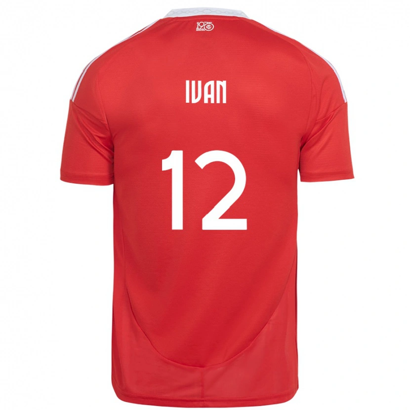 Danxen Damen Ivan #12 Weiß Rot Heimtrikot Trikot 2025/26 T-Shirt Schweiz