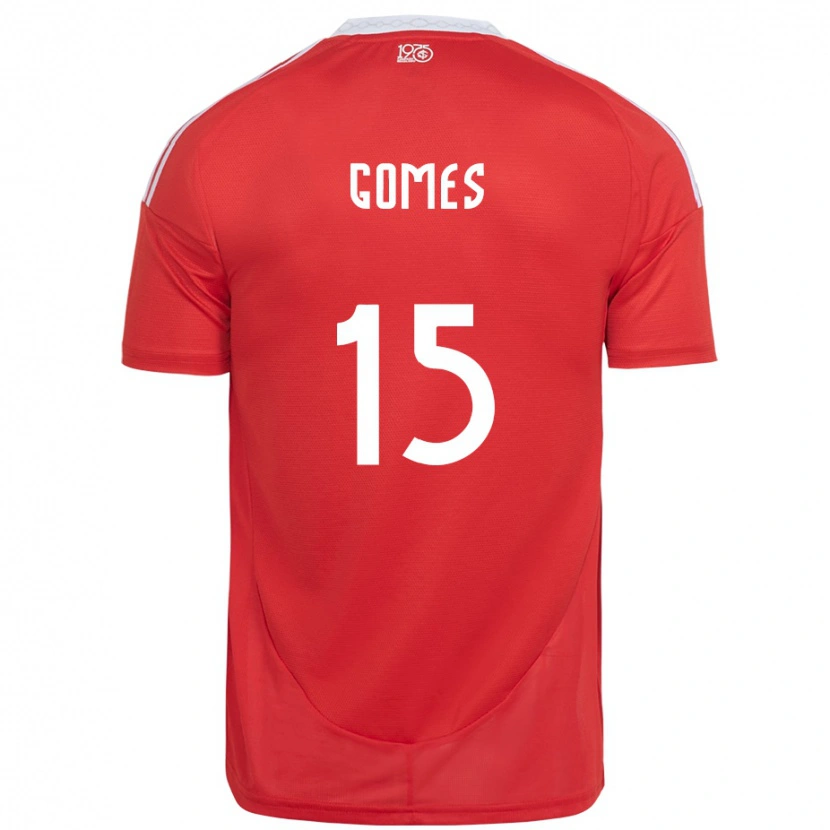 Danxen Damen Bruno Gomes #15 Weiß Rot Heimtrikot Trikot 2025/26 T-Shirt Schweiz