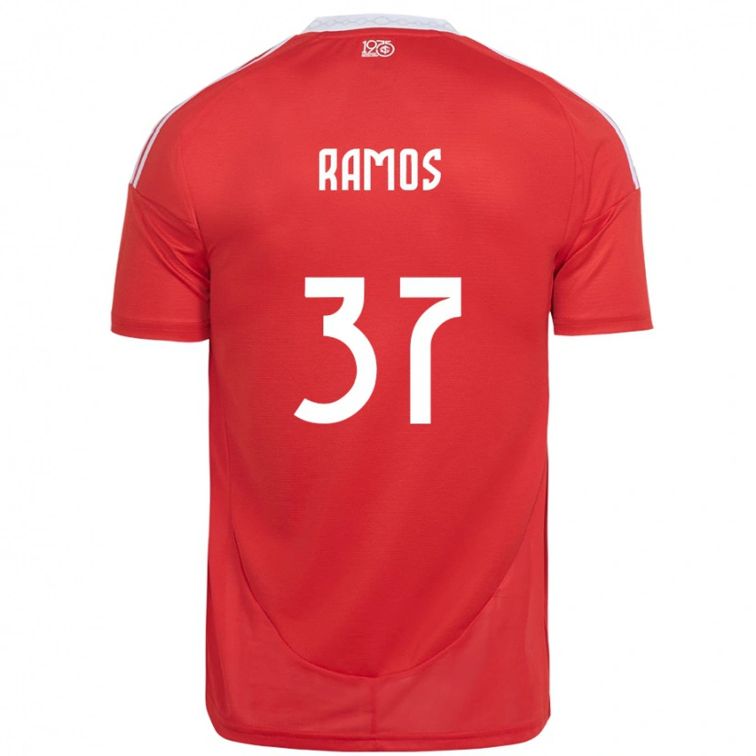 Danxen Damen Lucas Ramos #37 Weiß Rot Heimtrikot Trikot 2025/26 T-Shirt Schweiz
