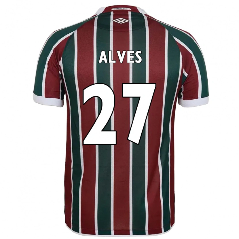 Danxen Damen Felipe Alves #27 Weiß Grün Kastanienbraun Heimtrikot Trikot 2025/26 T-Shirt Schweiz