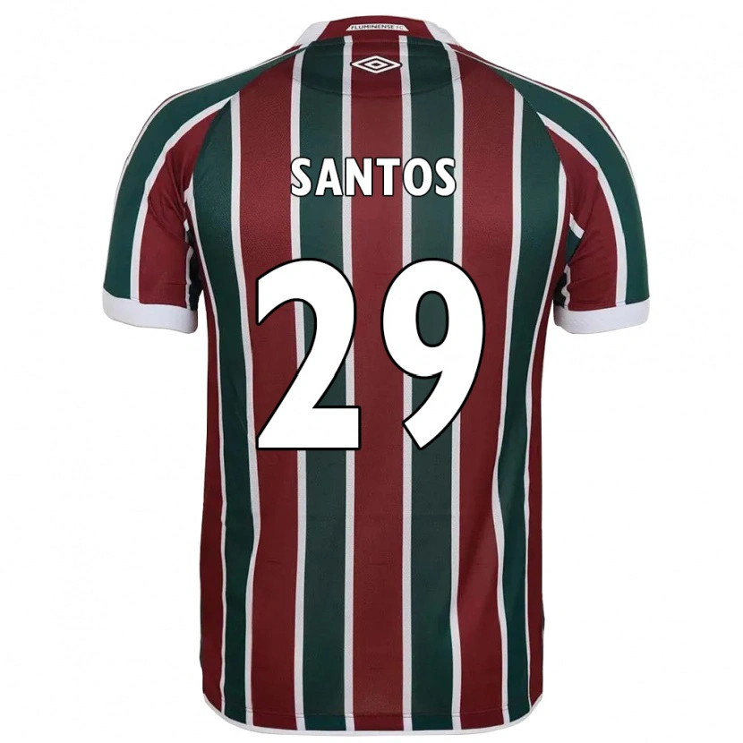 Danxen Damen Thiago Santos #29 Weiß Grün Kastanienbraun Heimtrikot Trikot 2025/26 T-Shirt Schweiz