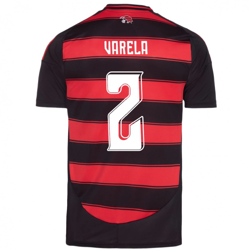 Danxen Damen Guillermo Varela #2 Rot Schwarz Heimtrikot Trikot 2025/26 T-Shirt Schweiz