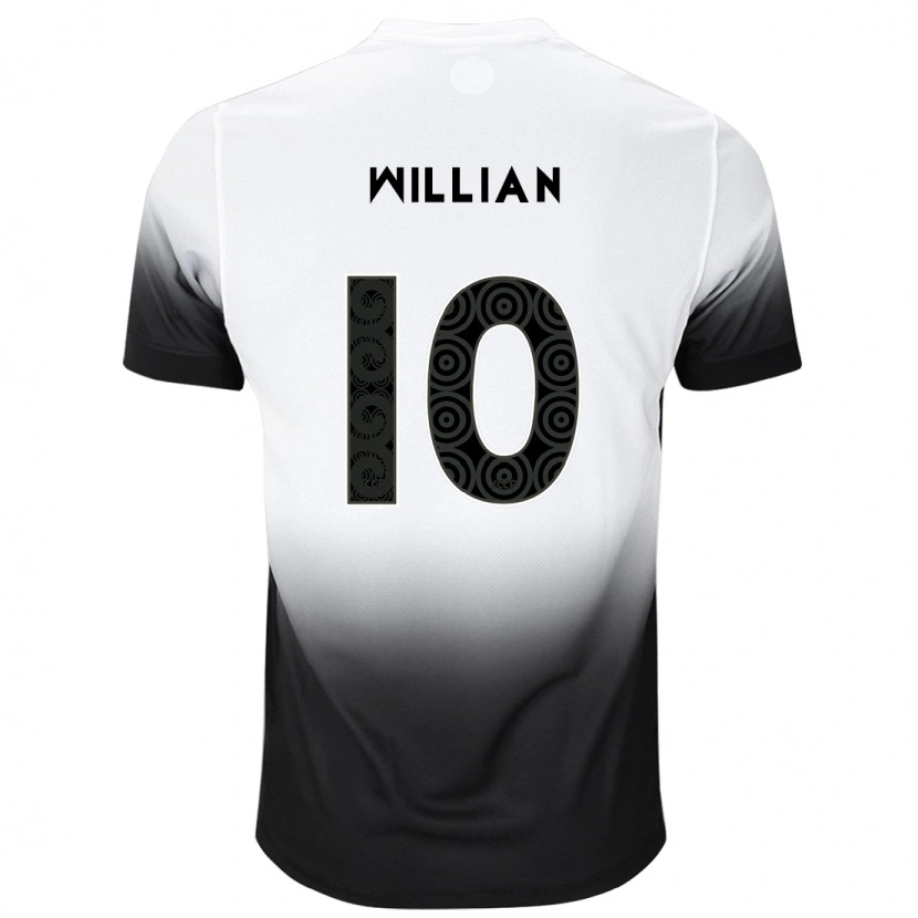 Danxen Damen Willian #10 Schwarz Weiß Heimtrikot Trikot 2025/26 T-Shirt Schweiz
