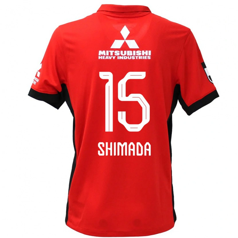 Danxen Damen Mei Shimada #15 Rot Weiß Heimtrikot Trikot 2025/26 T-Shirt Schweiz