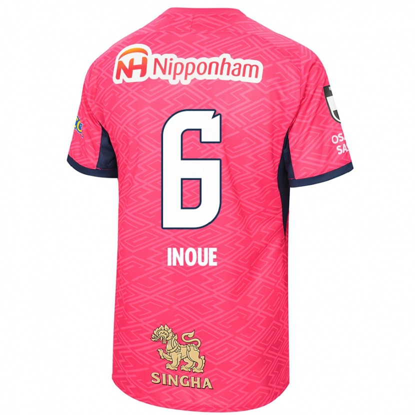 Danxen Damen Hina Inoue #6 Weiß Sakura Rosa Heimtrikot Trikot 2025/26 T-Shirt Schweiz