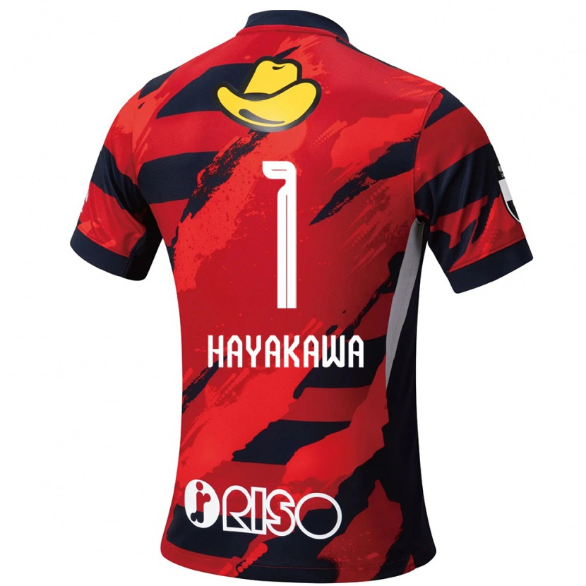 Danxen Damen Tomoki Hayakawa #1 Rot Schwarz Heimtrikot Trikot 2025/26 T-Shirt Schweiz