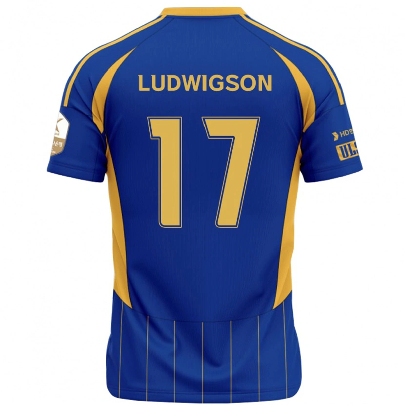 Danxen Damen Gustav Ludwigson #17 Weiß Himmelblau Heimtrikot Trikot 2025/26 T-Shirt Schweiz