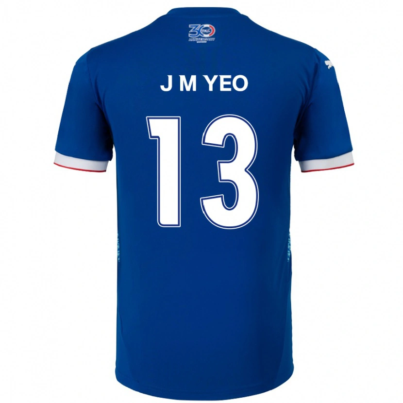 Danxen Damen Min-Jun Yeo #13 Weiß Königsblau Heimtrikot Trikot 2025/26 T-Shirt Schweiz