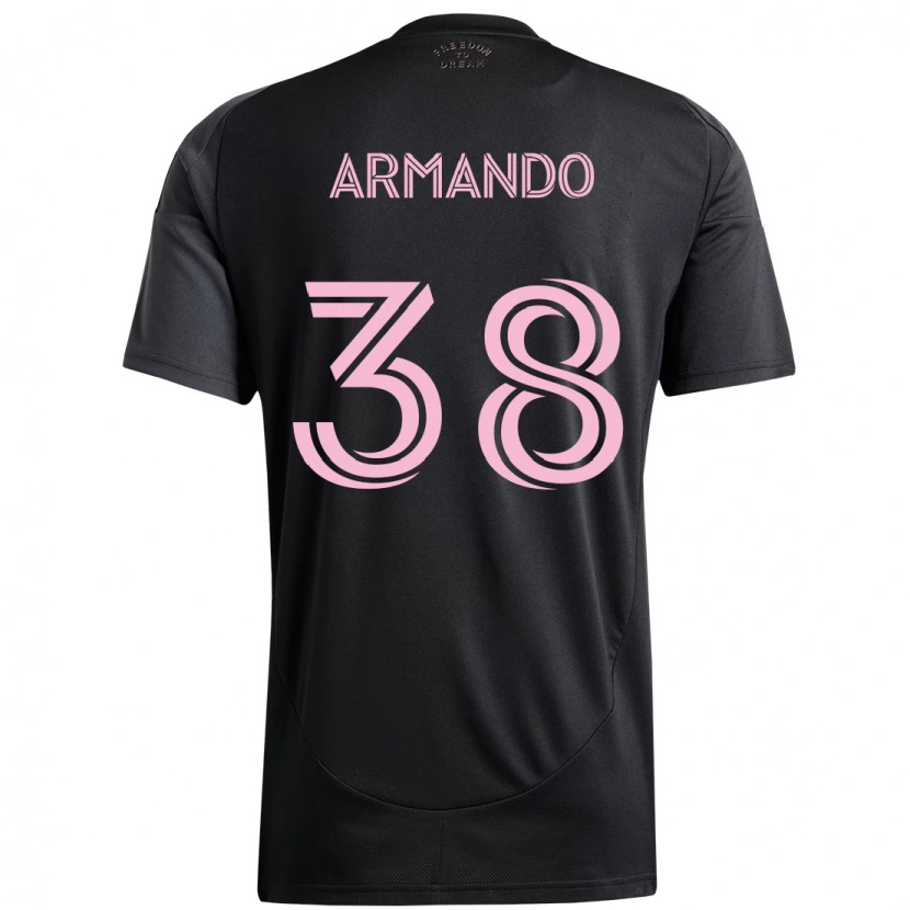 Danxen Damen Máximo Armando #38 Schwarz Rosa Auswärtstrikot Trikot 2025/26 T-Shirt Schweiz