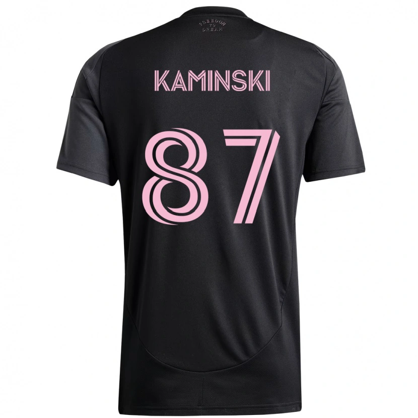 Danxen Damen Brett Kaminski #87 Schwarz Rosa Auswärtstrikot Trikot 2025/26 T-Shirt Schweiz