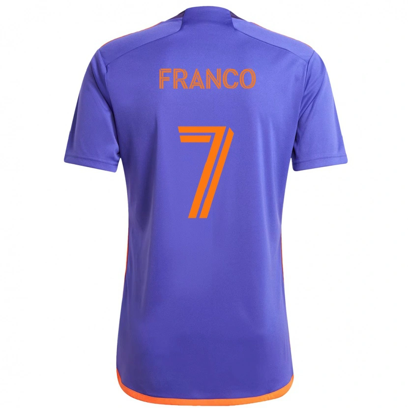 Danxen Damen Iván Franco #7 Orange Weiß Auswärtstrikot Trikot 2025/26 T-Shirt Schweiz