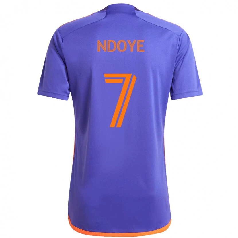 Danxen Damen Papa Ndoye #7 Orange Weiß Auswärtstrikot Trikot 2025/26 T-Shirt Schweiz