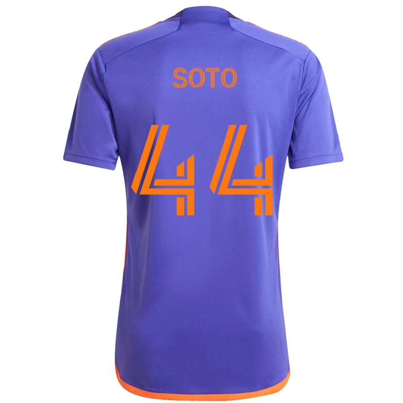 Danxen Damen Ezekiel Soto #44 Lila Orange Auswärtstrikot Trikot 2025/26 T-Shirt Schweiz