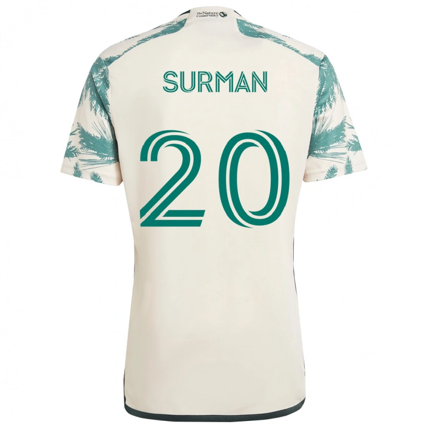 Danxen Damen Finn Surman #20 Schwarz Braun Auswärtstrikot Trikot 2025/26 T-Shirt Schweiz