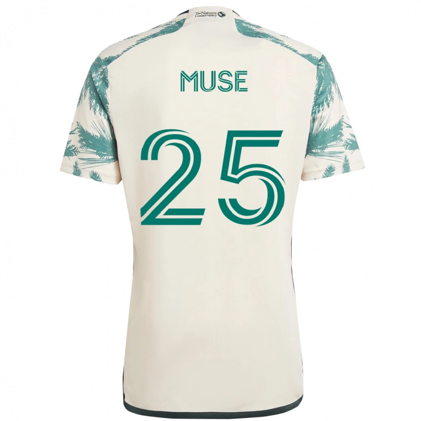 Danxen Damen Trey Muse #25 Schwarz Braun Auswärtstrikot Trikot 2025/26 T-Shirt Schweiz