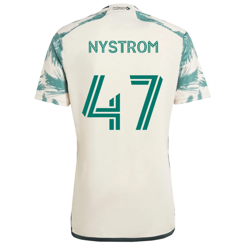 Danxen Damen Maximo Nystrom #47 Schwarz Braun Auswärtstrikot Trikot 2025/26 T-Shirt Schweiz