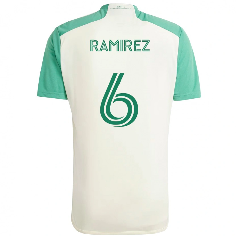 Danxen Damen Alonso Ramírez #6 Weiß Grün Auswärtstrikot Trikot 2025/26 T-Shirt Schweiz