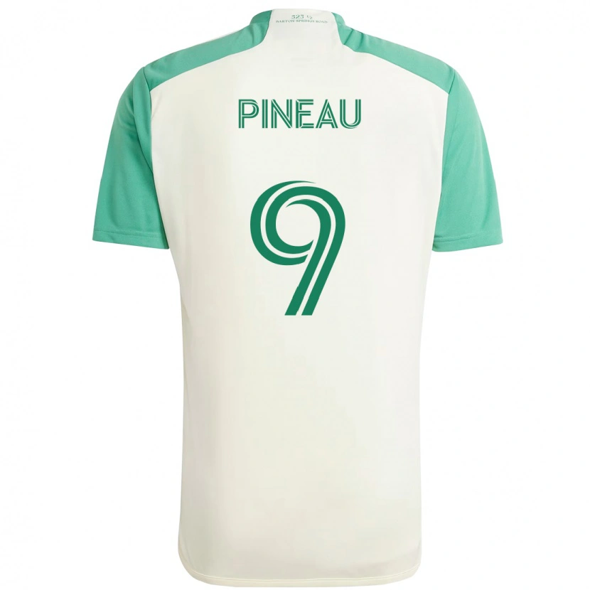 Danxen Damen Sebastien Pineau #9 Grün Schwarz Auswärtstrikot Trikot 2025/26 T-Shirt Schweiz