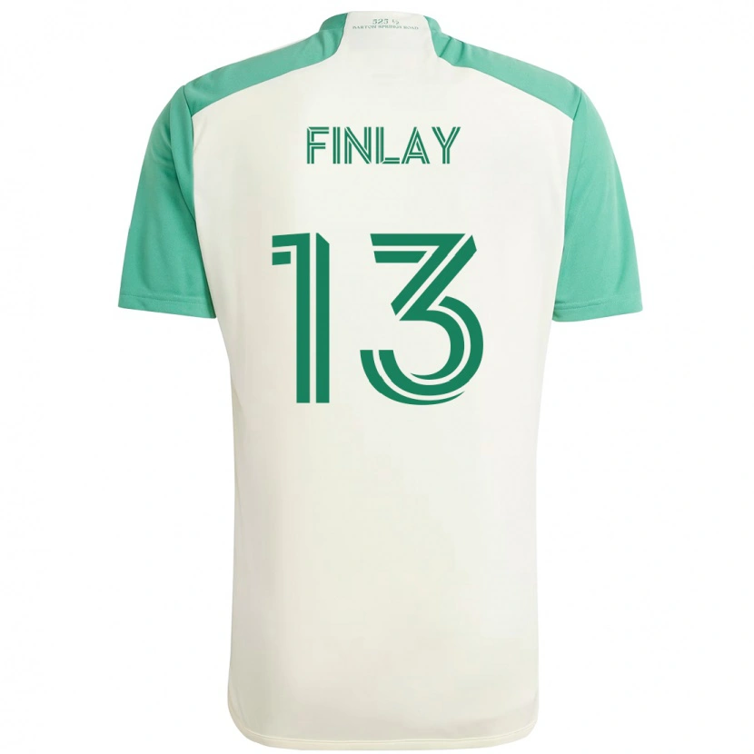 Danxen Damen Ethan Finlay #13 Grün Schwarz Auswärtstrikot Trikot 2025/26 T-Shirt Schweiz