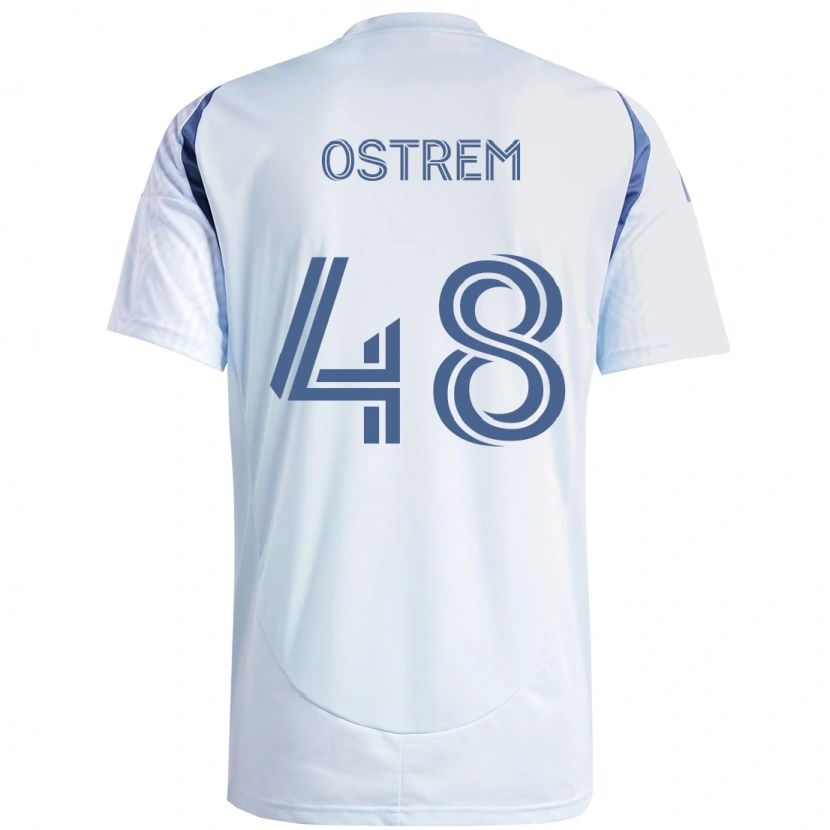 Danxen Damen Charlie Ostrem #48 Rot Weiß Auswärtstrikot Trikot 2025/26 T-Shirt Schweiz