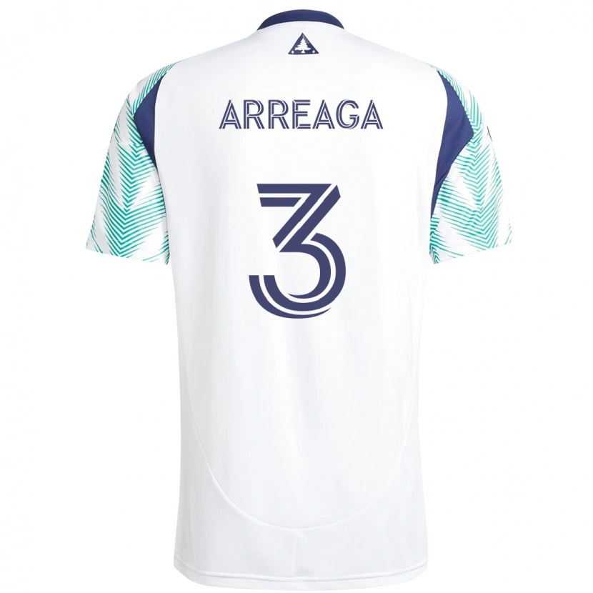 Danxen Damen Xavier Arreaga #3 Weiß Blau Auswärtstrikot Trikot 2025/26 T-Shirt Schweiz