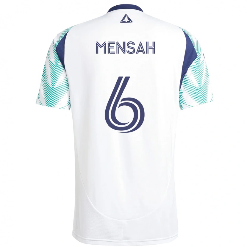Danxen Damen Jonathan Mensah #6 Weiß Blau Auswärtstrikot Trikot 2025/26 T-Shirt Schweiz