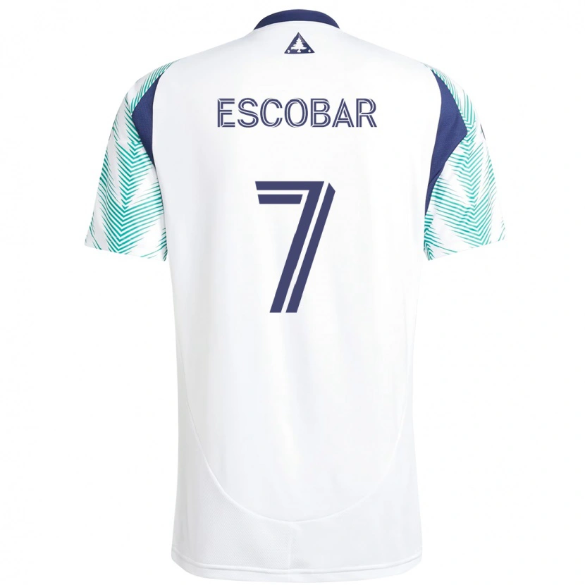 Danxen Damen Olger Escobar #7 Weiß Blau Auswärtstrikot Trikot 2025/26 T-Shirt Schweiz