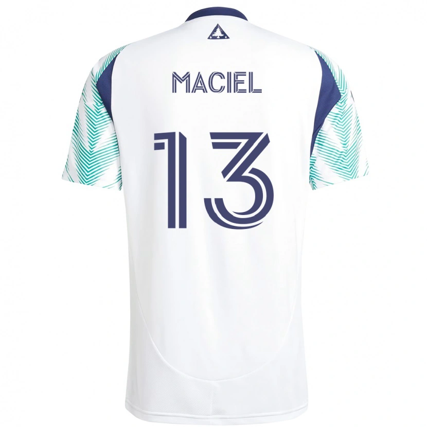 Danxen Damen Maciel #13 Weiß Blau Auswärtstrikot Trikot 2025/26 T-Shirt Schweiz