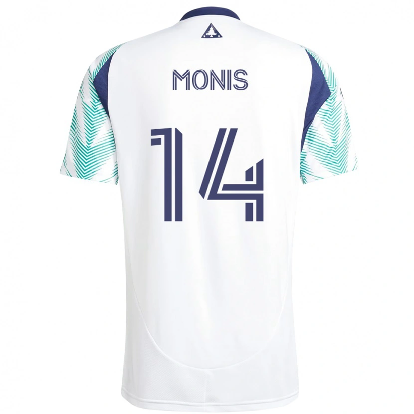 Danxen Damen Alex Monis #14 Weiß Blau Auswärtstrikot Trikot 2025/26 T-Shirt Schweiz