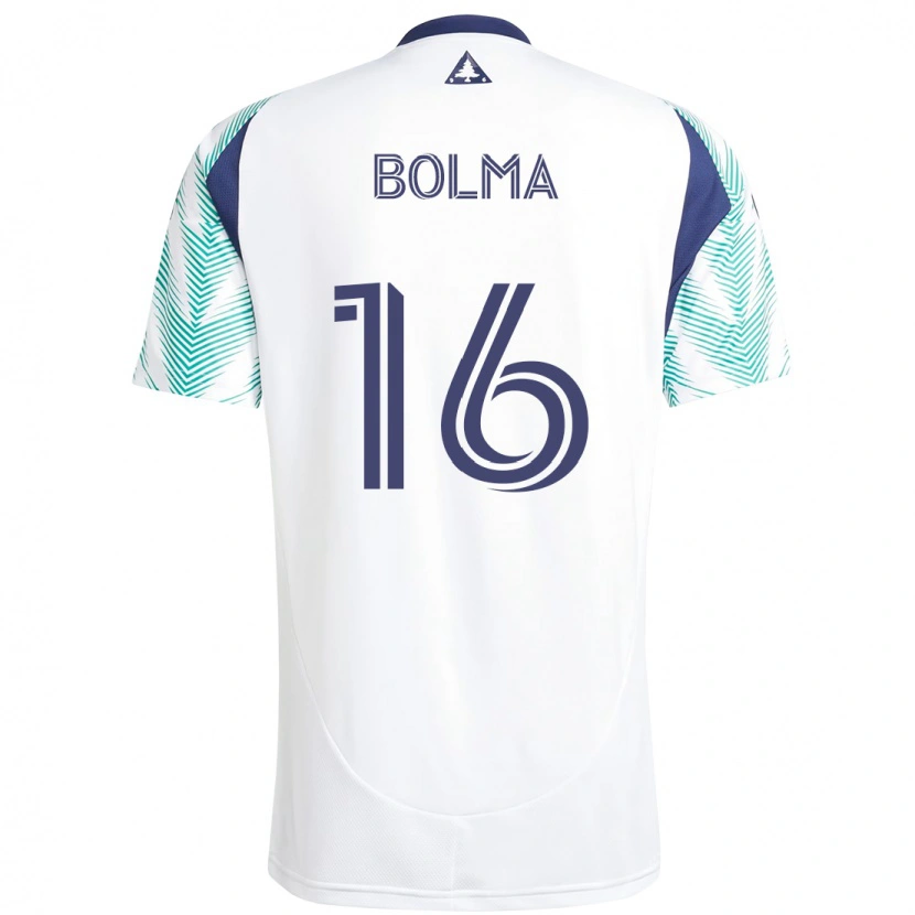 Danxen Damen Josh Bolma #16 Weiß Blau Auswärtstrikot Trikot 2025/26 T-Shirt Schweiz