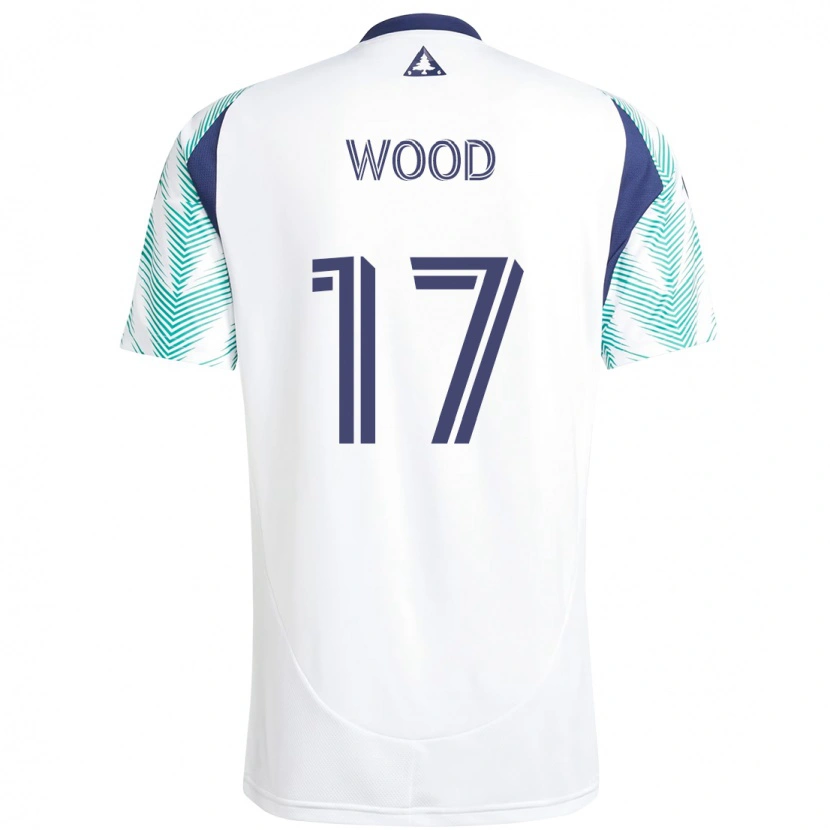Danxen Damen Bobby Wood #17 Weiß Blau Auswärtstrikot Trikot 2025/26 T-Shirt Schweiz