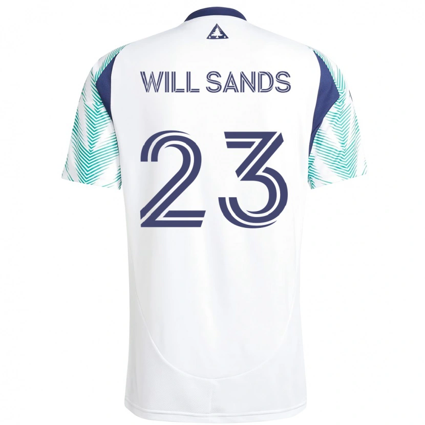 Danxen Damen Will Sands #23 Weiß Blau Auswärtstrikot Trikot 2025/26 T-Shirt Schweiz