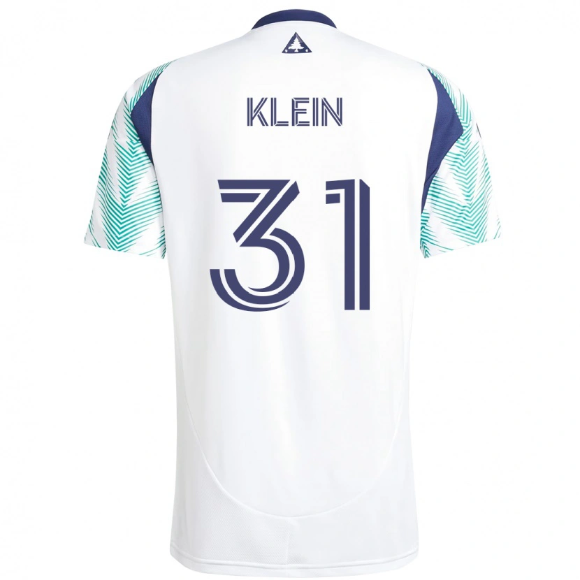 Danxen Damen Eric Klein #31 Weiß Blau Auswärtstrikot Trikot 2025/26 T-Shirt Schweiz