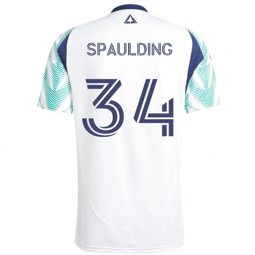 Danxen Damen Ryan Spaulding #34 Weiß Blau Auswärtstrikot Trikot 2025/26 T-Shirt Schweiz