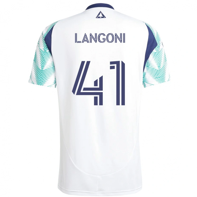 Danxen Damen Luca Langoni #41 Weiß Blau Auswärtstrikot Trikot 2025/26 T-Shirt Schweiz