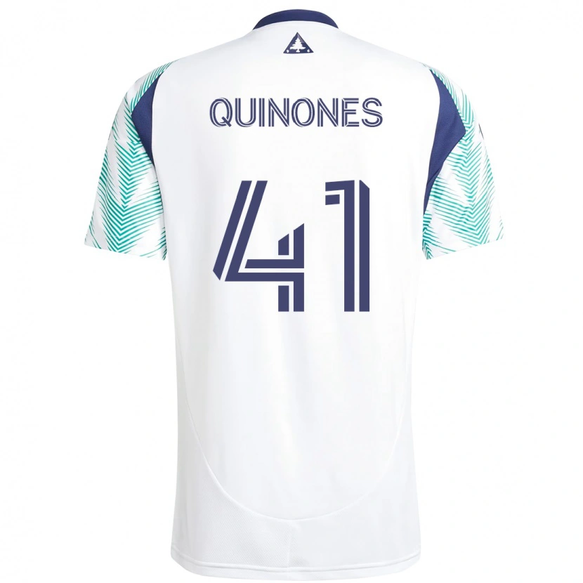 Danxen Damen Colby Quiñónes #41 Weiß Blau Auswärtstrikot Trikot 2025/26 T-Shirt Schweiz