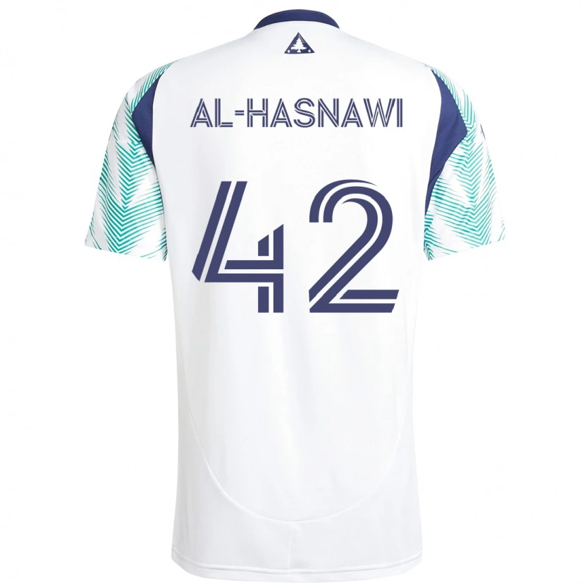 Danxen Damen Moshtaba Al-Hasnawi #42 Weiß Blau Auswärtstrikot Trikot 2025/26 T-Shirt Schweiz
