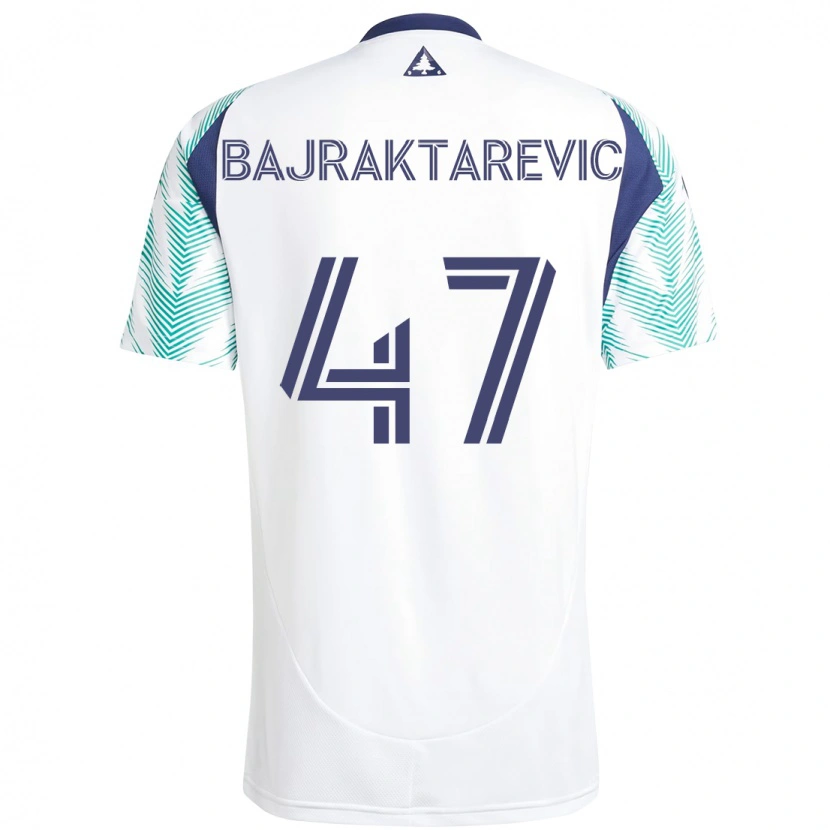Danxen Damen Esmir Bajraktarevic #47 Weiß Blau Auswärtstrikot Trikot 2025/26 T-Shirt Schweiz