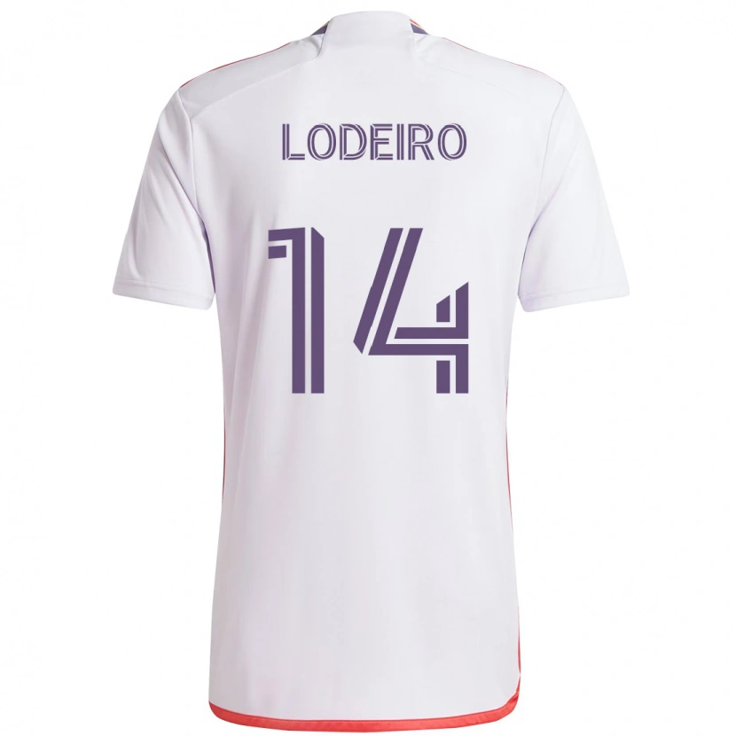 Danxen Damen Nicolás Lodeiro #14 Lila Weiß Auswärtstrikot Trikot 2025/26 T-Shirt Schweiz