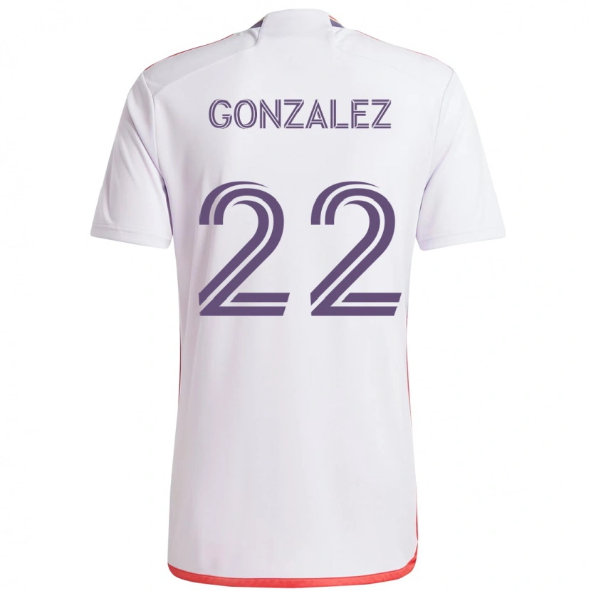 Danxen Damen Gastón González #22 Lila Weiß Auswärtstrikot Trikot 2025/26 T-Shirt Schweiz