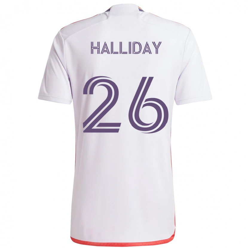 Danxen Damen Michael Halliday #26 Lila Weiß Auswärtstrikot Trikot 2025/26 T-Shirt Schweiz