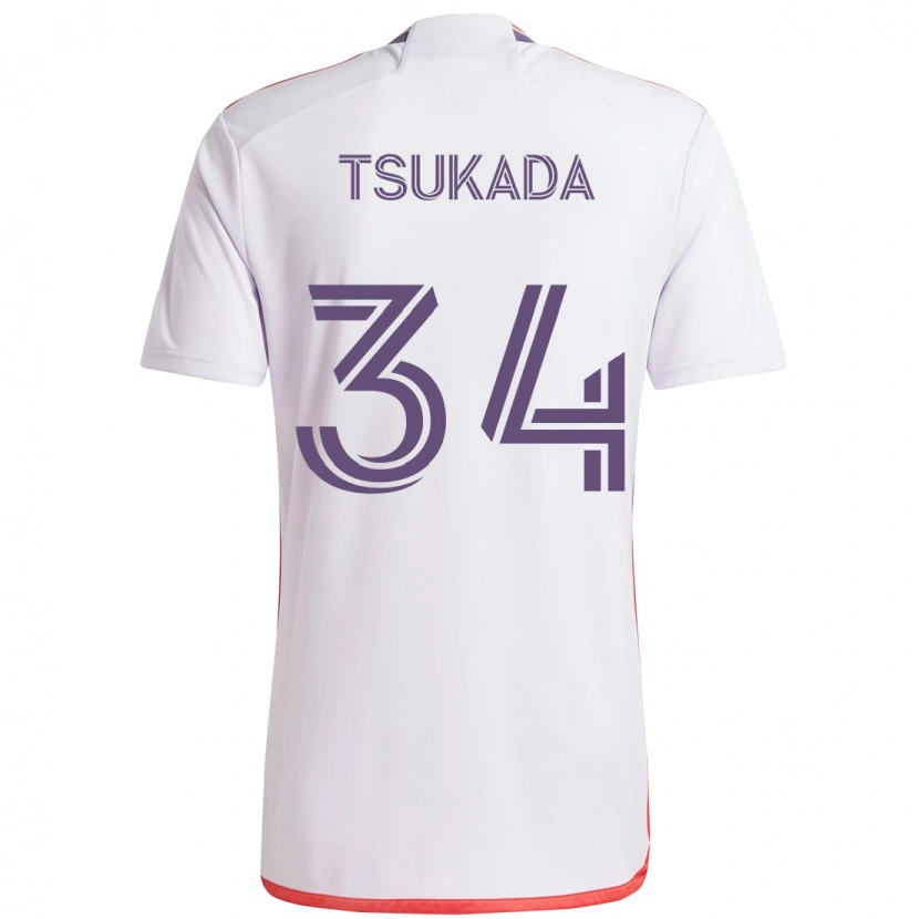 Danxen Damen Yutaro Tsukada #34 Lila Weiß Auswärtstrikot Trikot 2025/26 T-Shirt Schweiz