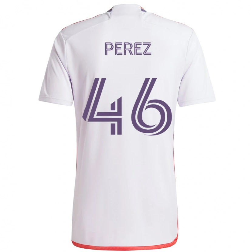 Danxen Damen Franco Pérez #46 Lila Weiß Auswärtstrikot Trikot 2025/26 T-Shirt Schweiz
