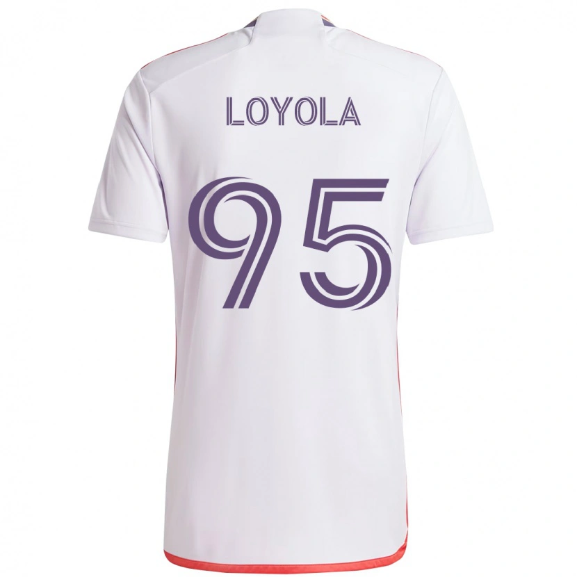 Danxen Damen Favian Loyola #95 Lila Weiß Auswärtstrikot Trikot 2025/26 T-Shirt Schweiz