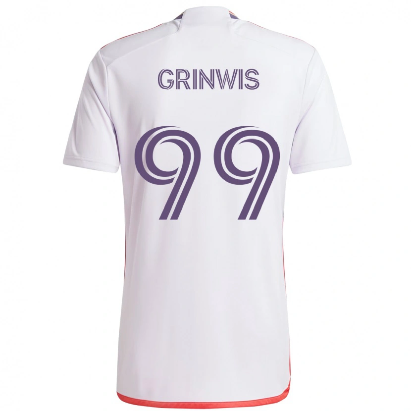 Danxen Damen Adam Grinwis #99 Lila Weiß Auswärtstrikot Trikot 2025/26 T-Shirt Schweiz