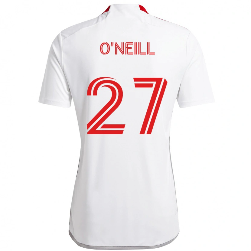 Danxen Damen Shane O'neill #27 Rot Weiß Auswärtstrikot Trikot 2025/26 T-Shirt Schweiz