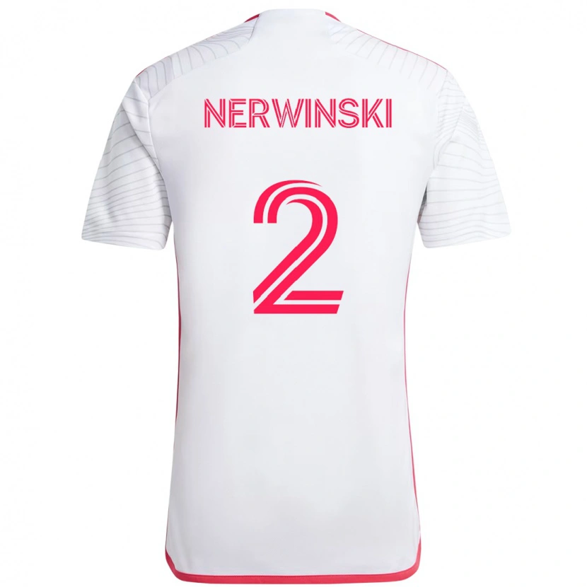 Danxen Damen Jake Nerwinski #2 Magenta Weiß Auswärtstrikot Trikot 2025/26 T-Shirt Schweiz