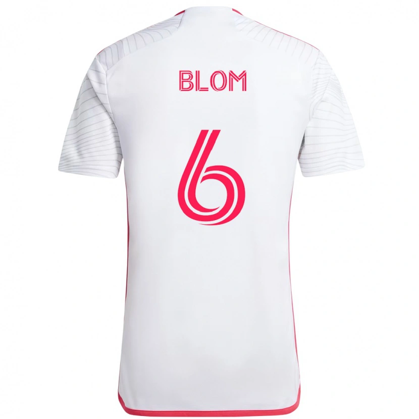 Danxen Damen Njabulo Blom #6 Magenta Weiß Auswärtstrikot Trikot 2025/26 T-Shirt Schweiz