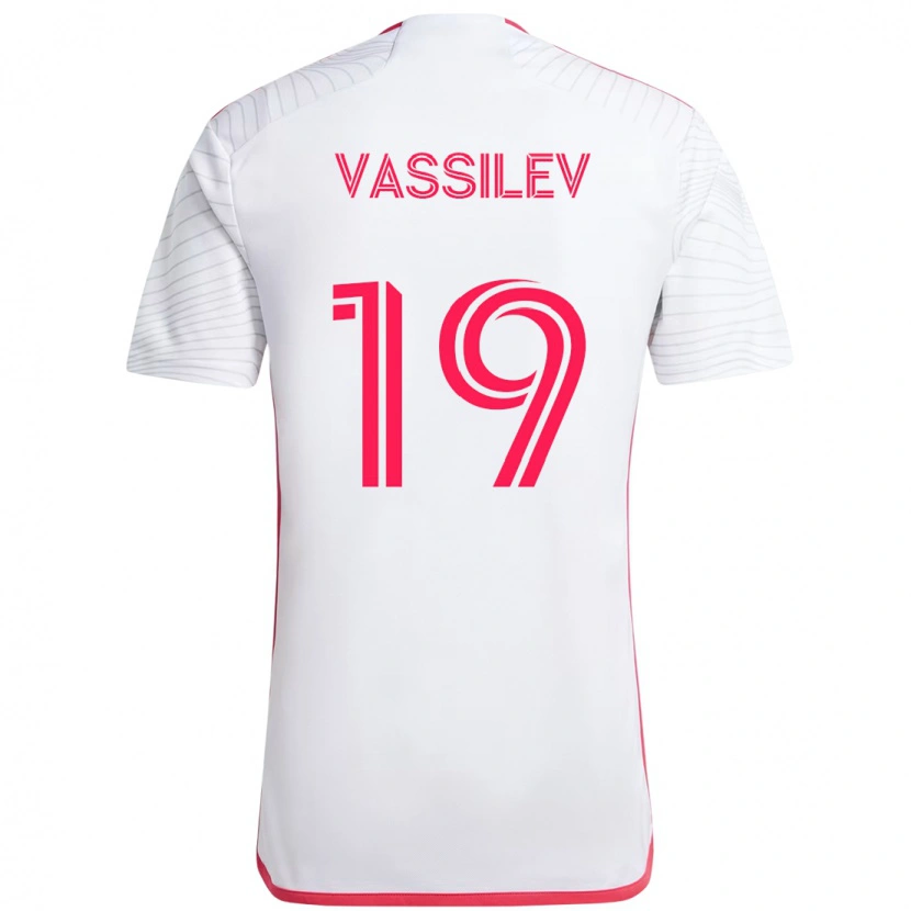 Danxen Damen Indiana Vassilev #19 Magenta Weiß Auswärtstrikot Trikot 2025/26 T-Shirt Schweiz